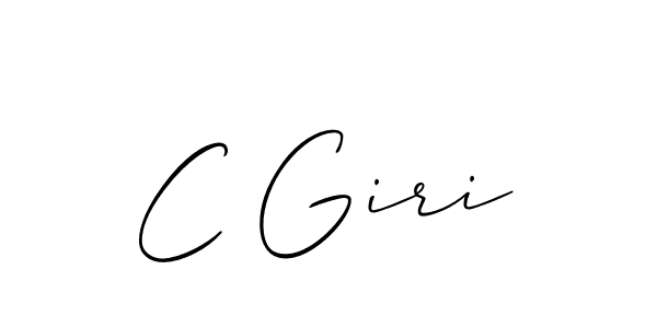 How to make C Giri name signature. Use Allison_Script style for creating short signs online. This is the latest handwritten sign. C Giri signature style 2 images and pictures png