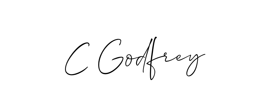 Also You can easily find your signature by using the search form. We will create C Godfrey name handwritten signature images for you free of cost using Allison_Script sign style. C Godfrey signature style 2 images and pictures png