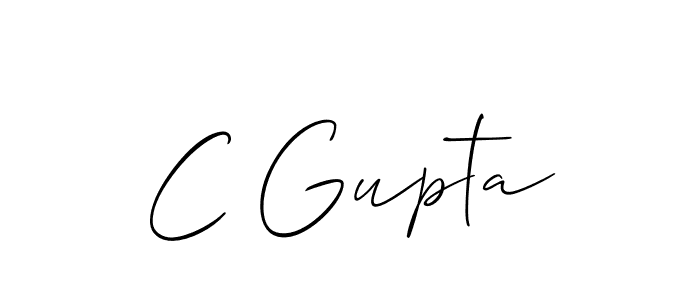 C Gupta stylish signature style. Best Handwritten Sign (Allison_Script) for my name. Handwritten Signature Collection Ideas for my name C Gupta. C Gupta signature style 2 images and pictures png