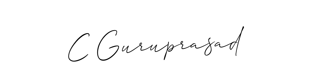 Make a beautiful signature design for name C Guruprasad. Use this online signature maker to create a handwritten signature for free. C Guruprasad signature style 2 images and pictures png