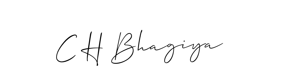 Use a signature maker to create a handwritten signature online. With this signature software, you can design (Allison_Script) your own signature for name C H Bhagiya. C H Bhagiya signature style 2 images and pictures png