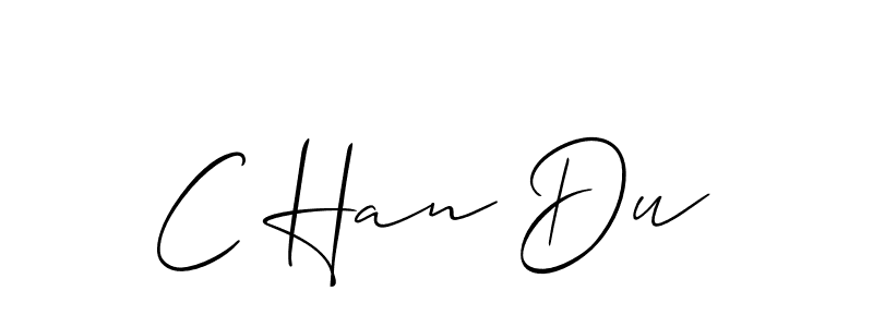 Similarly Allison_Script is the best handwritten signature design. Signature creator online .You can use it as an online autograph creator for name C Han Du. C Han Du signature style 2 images and pictures png