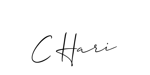 Make a beautiful signature design for name C Hari. Use this online signature maker to create a handwritten signature for free. C Hari signature style 2 images and pictures png