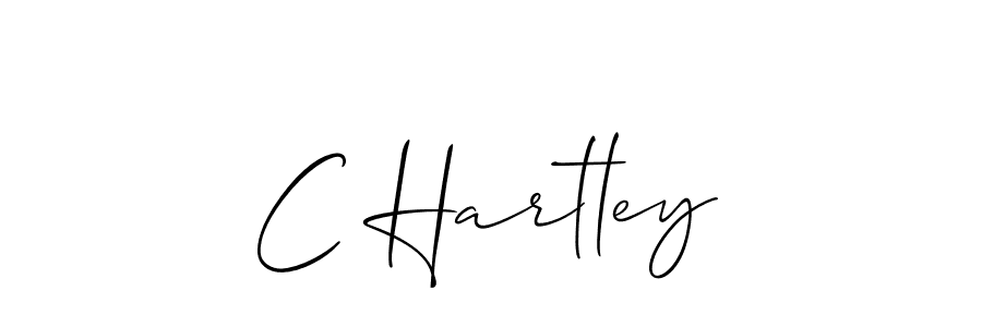 Create a beautiful signature design for name C Hartley. With this signature (Allison_Script) fonts, you can make a handwritten signature for free. C Hartley signature style 2 images and pictures png