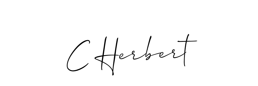 Design your own signature with our free online signature maker. With this signature software, you can create a handwritten (Allison_Script) signature for name C Herbert. C Herbert signature style 2 images and pictures png