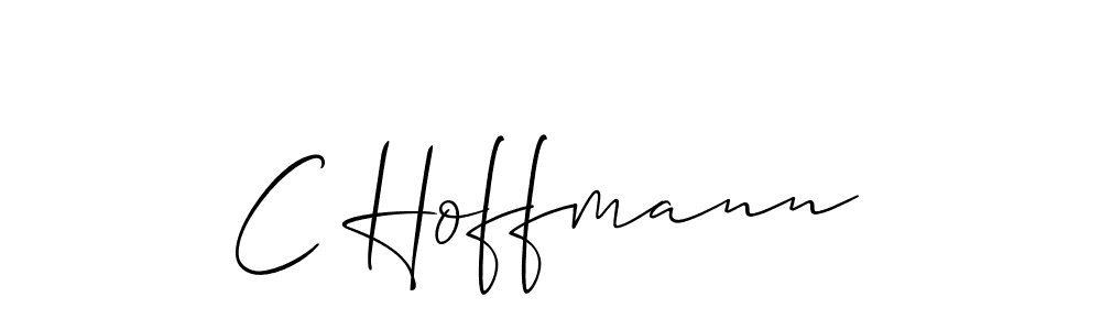 Use a signature maker to create a handwritten signature online. With this signature software, you can design (Allison_Script) your own signature for name C Hoffmann. C Hoffmann signature style 2 images and pictures png