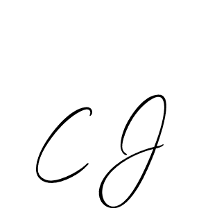 Allison_Script is a professional signature style that is perfect for those who want to add a touch of class to their signature. It is also a great choice for those who want to make their signature more unique. Get C J name to fancy signature for free. C J signature style 2 images and pictures png