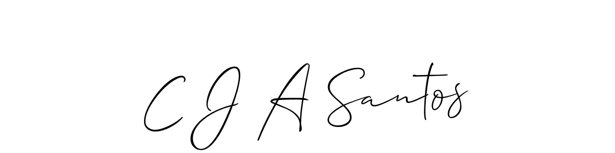 Once you've used our free online signature maker to create your best signature Allison_Script style, it's time to enjoy all of the benefits that C J A Santos name signing documents. C J A Santos signature style 2 images and pictures png