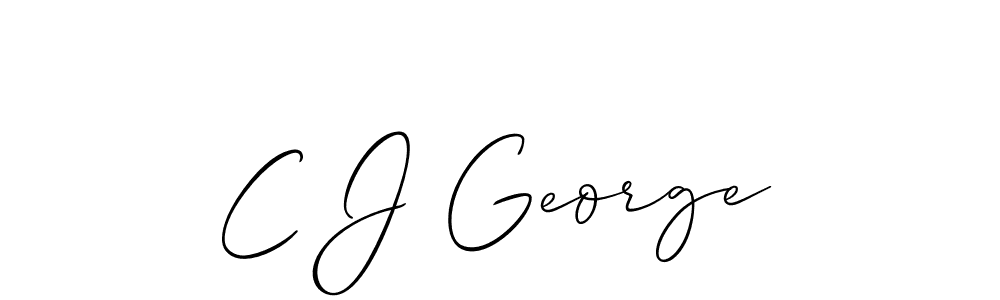 Best and Professional Signature Style for C J George. Allison_Script Best Signature Style Collection. C J George signature style 2 images and pictures png