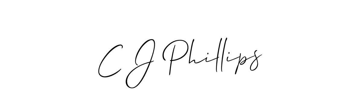 How to Draw C J Phillips signature style? Allison_Script is a latest design signature styles for name C J Phillips. C J Phillips signature style 2 images and pictures png