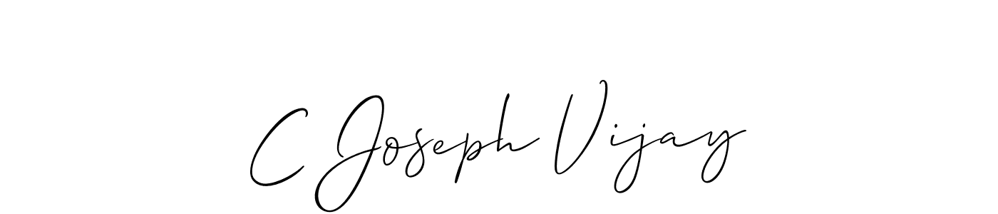 Make a beautiful signature design for name C Joseph Vijay. Use this online signature maker to create a handwritten signature for free. C Joseph Vijay signature style 2 images and pictures png