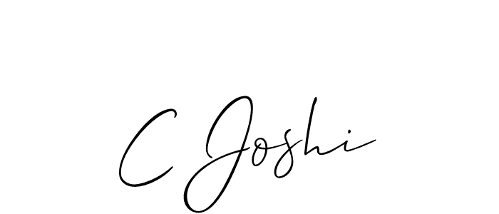 Best and Professional Signature Style for C Joshi. Allison_Script Best Signature Style Collection. C Joshi signature style 2 images and pictures png