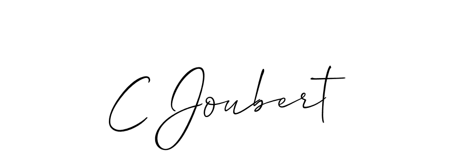 Create a beautiful signature design for name C Joubert. With this signature (Allison_Script) fonts, you can make a handwritten signature for free. C Joubert signature style 2 images and pictures png