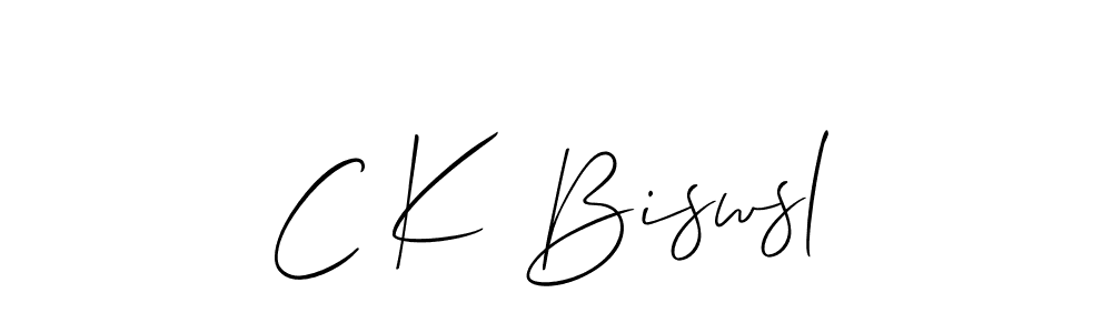 Also we have C K Biswsl name is the best signature style. Create professional handwritten signature collection using Allison_Script autograph style. C K Biswsl signature style 2 images and pictures png