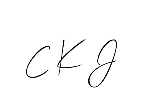 This is the best signature style for the C K J name. Also you like these signature font (Allison_Script). Mix name signature. C K J signature style 2 images and pictures png