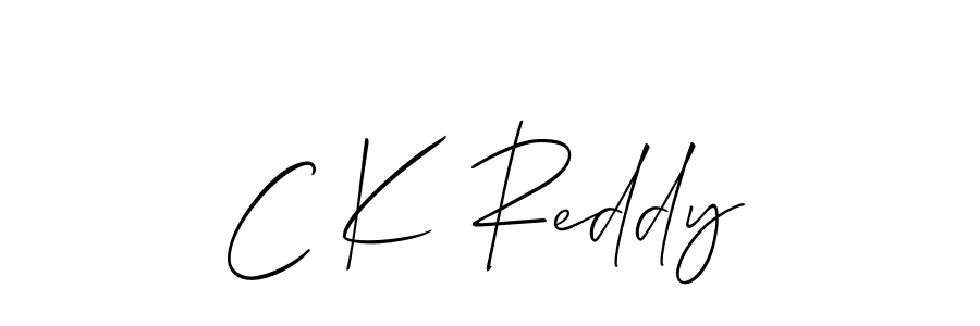 Use a signature maker to create a handwritten signature online. With this signature software, you can design (Allison_Script) your own signature for name C K Reddy. C K Reddy signature style 2 images and pictures png