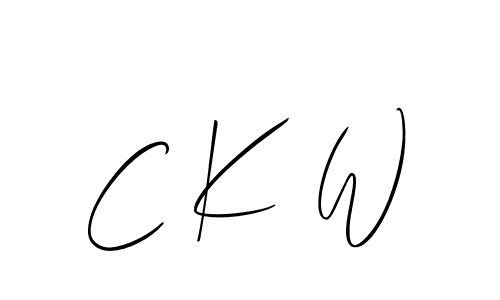 Best and Professional Signature Style for C K W. Allison_Script Best Signature Style Collection. C K W signature style 2 images and pictures png