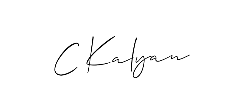Similarly Allison_Script is the best handwritten signature design. Signature creator online .You can use it as an online autograph creator for name C Kalyan. C Kalyan signature style 2 images and pictures png