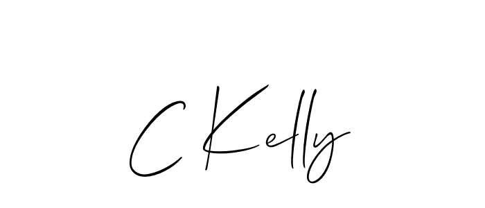 Use a signature maker to create a handwritten signature online. With this signature software, you can design (Allison_Script) your own signature for name C Kelly. C Kelly signature style 2 images and pictures png