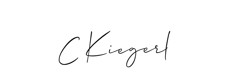 Also we have C Kiegerl name is the best signature style. Create professional handwritten signature collection using Allison_Script autograph style. C Kiegerl signature style 2 images and pictures png