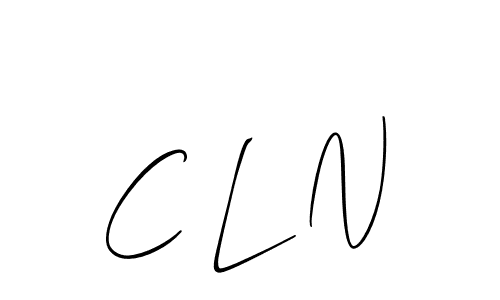 It looks lik you need a new signature style for name C L N. Design unique handwritten (Allison_Script) signature with our free signature maker in just a few clicks. C L N signature style 2 images and pictures png