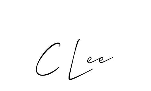 It looks lik you need a new signature style for name C Lee. Design unique handwritten (Allison_Script) signature with our free signature maker in just a few clicks. C Lee signature style 2 images and pictures png