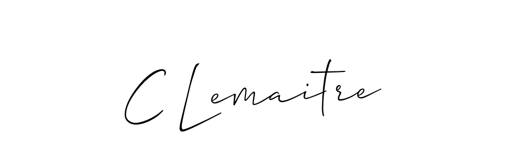 How to make C Lemaitre name signature. Use Allison_Script style for creating short signs online. This is the latest handwritten sign. C Lemaitre signature style 2 images and pictures png