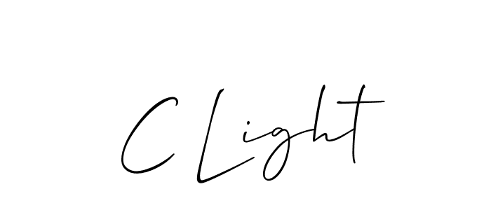 Best and Professional Signature Style for C Light. Allison_Script Best Signature Style Collection. C Light signature style 2 images and pictures png