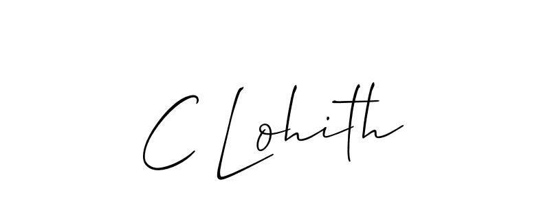 Make a beautiful signature design for name C Lohith. Use this online signature maker to create a handwritten signature for free. C Lohith signature style 2 images and pictures png