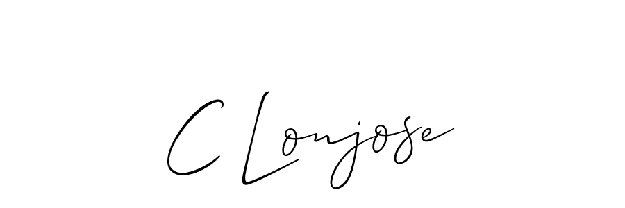 Also we have C Lonjose name is the best signature style. Create professional handwritten signature collection using Allison_Script autograph style. C Lonjose signature style 2 images and pictures png