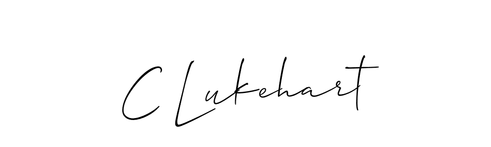 Allison_Script is a professional signature style that is perfect for those who want to add a touch of class to their signature. It is also a great choice for those who want to make their signature more unique. Get C Lukehart name to fancy signature for free. C Lukehart signature style 2 images and pictures png