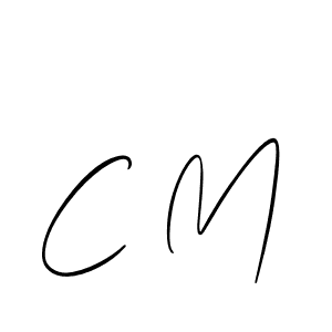 Similarly Allison_Script is the best handwritten signature design. Signature creator online .You can use it as an online autograph creator for name C M. C M signature style 2 images and pictures png