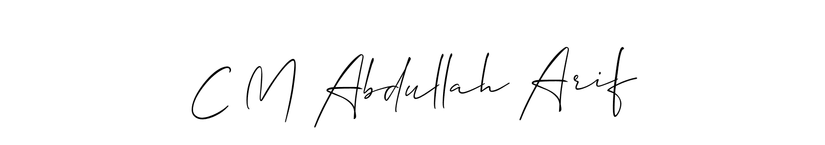 See photos of C M Abdullah Arif official signature by Spectra . Check more albums & portfolios. Read reviews & check more about Allison_Script font. C M Abdullah Arif signature style 2 images and pictures png