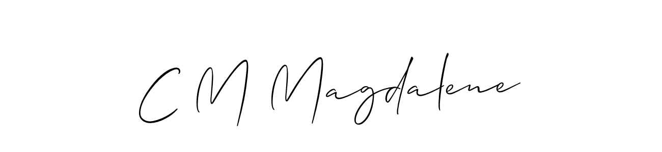 Here are the top 10 professional signature styles for the name C M Magdalene. These are the best autograph styles you can use for your name. C M Magdalene signature style 2 images and pictures png