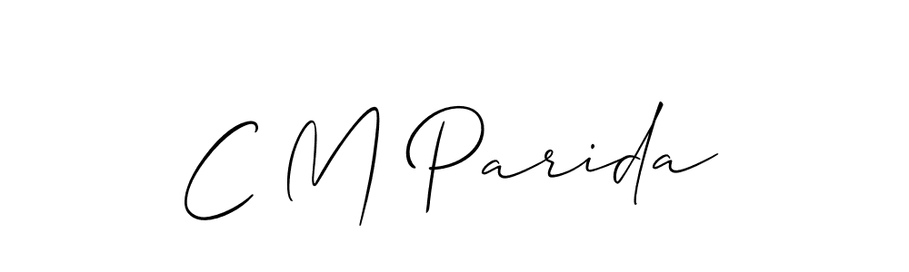 It looks lik you need a new signature style for name C M Parida. Design unique handwritten (Allison_Script) signature with our free signature maker in just a few clicks. C M Parida signature style 2 images and pictures png