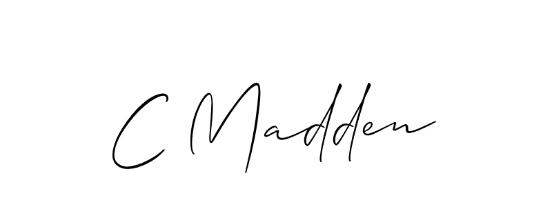 Allison_Script is a professional signature style that is perfect for those who want to add a touch of class to their signature. It is also a great choice for those who want to make their signature more unique. Get C Madden name to fancy signature for free. C Madden signature style 2 images and pictures png