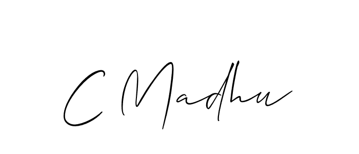 Similarly Allison_Script is the best handwritten signature design. Signature creator online .You can use it as an online autograph creator for name C Madhu. C Madhu signature style 2 images and pictures png