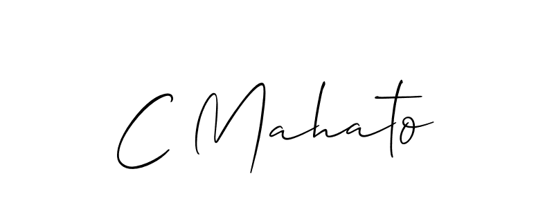 Also You can easily find your signature by using the search form. We will create C Mahato name handwritten signature images for you free of cost using Allison_Script sign style. C Mahato signature style 2 images and pictures png