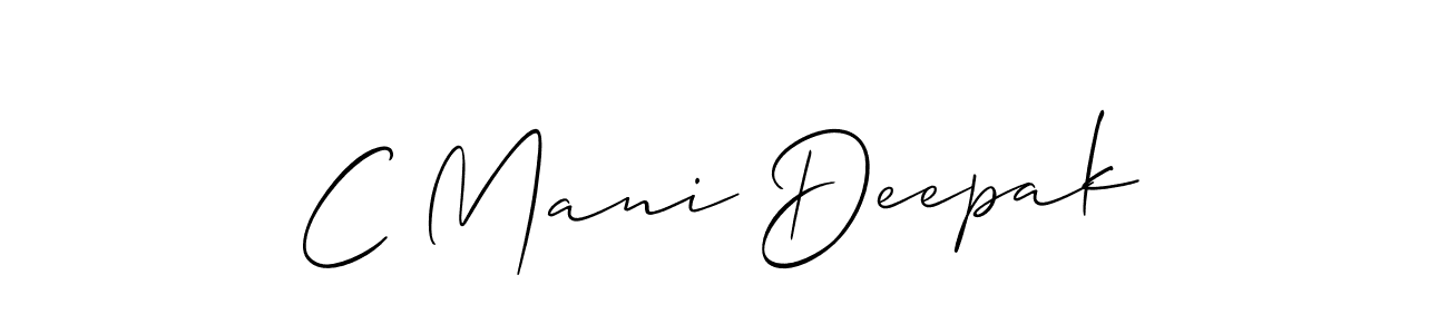 Once you've used our free online signature maker to create your best signature Allison_Script style, it's time to enjoy all of the benefits that C Mani Deepak name signing documents. C Mani Deepak signature style 2 images and pictures png