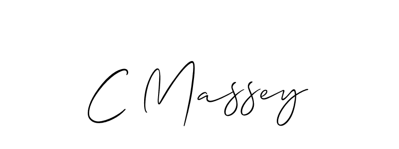 Also we have C Massey name is the best signature style. Create professional handwritten signature collection using Allison_Script autograph style. C Massey signature style 2 images and pictures png