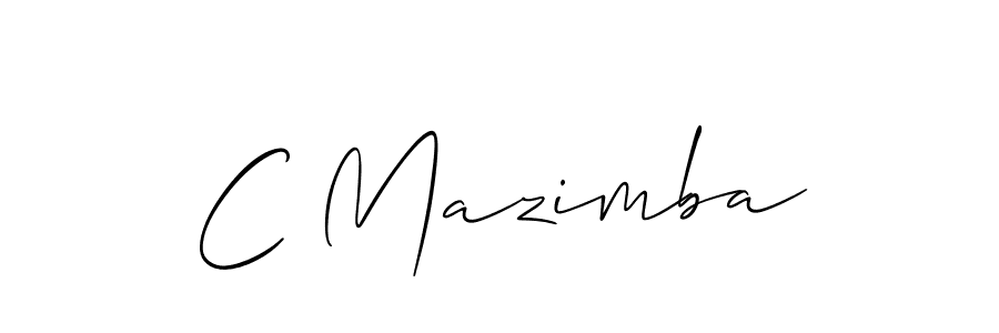 It looks lik you need a new signature style for name C Mazimba. Design unique handwritten (Allison_Script) signature with our free signature maker in just a few clicks. C Mazimba signature style 2 images and pictures png