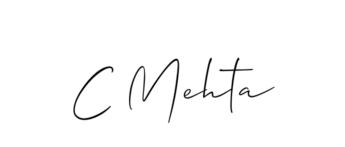 Also You can easily find your signature by using the search form. We will create C Mehta name handwritten signature images for you free of cost using Allison_Script sign style. C Mehta signature style 2 images and pictures png