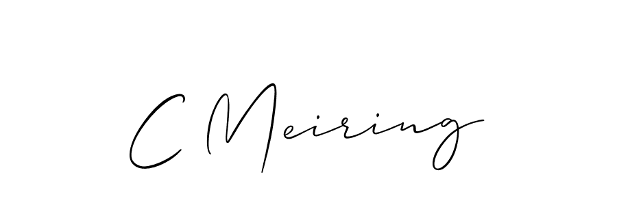 Best and Professional Signature Style for C Meiring. Allison_Script Best Signature Style Collection. C Meiring signature style 2 images and pictures png