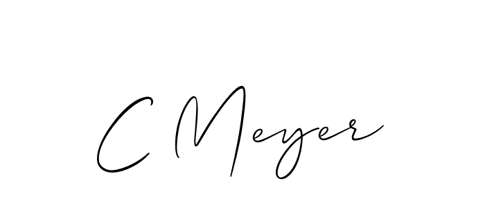 It looks lik you need a new signature style for name C Meyer. Design unique handwritten (Allison_Script) signature with our free signature maker in just a few clicks. C Meyer signature style 2 images and pictures png