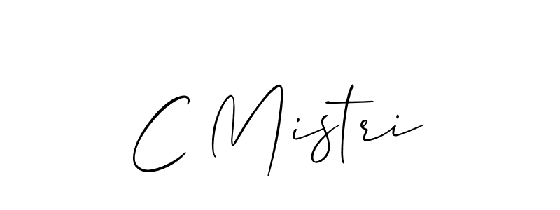 Design your own signature with our free online signature maker. With this signature software, you can create a handwritten (Allison_Script) signature for name C Mistri. C Mistri signature style 2 images and pictures png