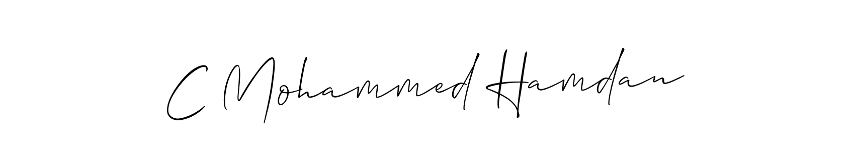 It looks lik you need a new signature style for name C Mohammed Hamdan. Design unique handwritten (Allison_Script) signature with our free signature maker in just a few clicks. C Mohammed Hamdan signature style 2 images and pictures png