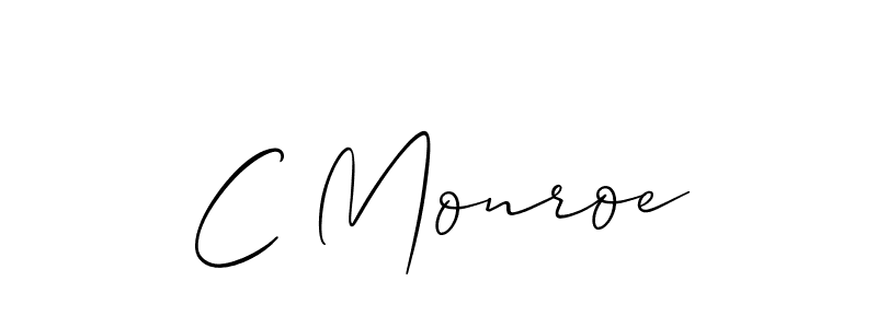 Create a beautiful signature design for name C Monroe. With this signature (Allison_Script) fonts, you can make a handwritten signature for free. C Monroe signature style 2 images and pictures png