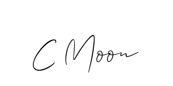 if you are searching for the best signature style for your name C Moon. so please give up your signature search. here we have designed multiple signature styles  using Allison_Script. C Moon signature style 2 images and pictures png