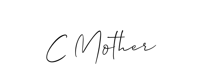 Also You can easily find your signature by using the search form. We will create C Mother name handwritten signature images for you free of cost using Allison_Script sign style. C Mother signature style 2 images and pictures png