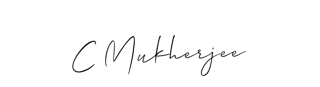 Design your own signature with our free online signature maker. With this signature software, you can create a handwritten (Allison_Script) signature for name C Mukherjee. C Mukherjee signature style 2 images and pictures png